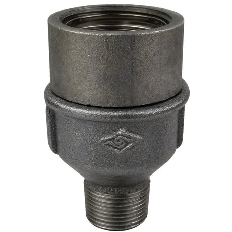 E27-lamphouderset met ring op fitting met buitendraad van voordelig zwart gietijzer