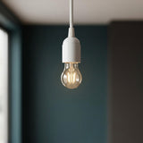 E27-fitting van bakeliet — Wit
