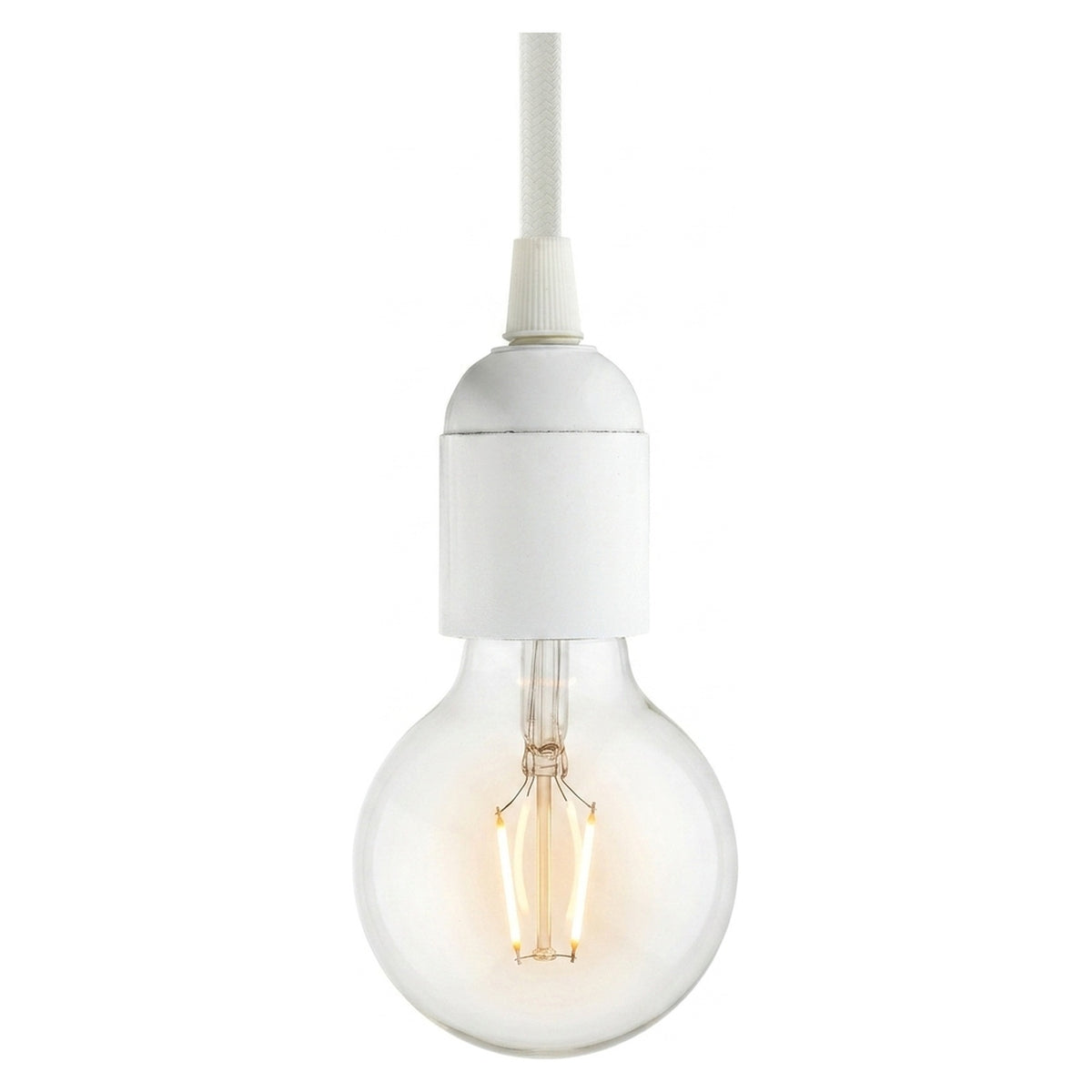 E27-fitting van bakeliet — Wit