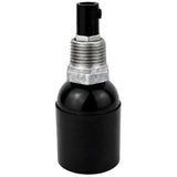E27-lamphouderset van bakeliet op fitting 1/2'' (15x21mm) met buitendraad van gegalvaniseerd gietijzer
