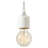 E27-fitting van keramiek — Wit