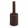 Set met cilindrische metalen E27 lamphouder — trekontlasting van 7 cm — roesteffect — aanzicht 1