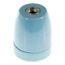 E27-fitting van porselein — Azuurblauw