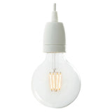 E27-fitting van porselein — Wit