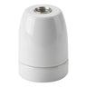 E27-fitting van porselein — Wit