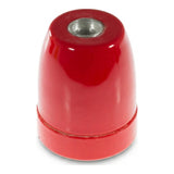 E27-fitting van porselein — Rood