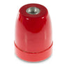 E27-fitting van porselein — Rood