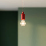 Siliconen E27-fitting met verborgen trekontlasting — Rood