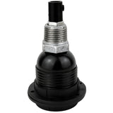 E27-lamphouderset van bakeliet met schroefringen op fitting 1/2'' (15x21mm) met buitendraad van gegalvaniseerd gietijzer