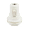 E27-fitting van thermoplast met dubbele ring en schakelaar — Wit