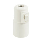 E27-fitting van thermoplast met schakelaar — Wit