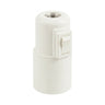 E27-fitting van thermoplast met schakelaar — Wit