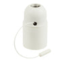 E27-fitting van thermoplast met trekschakelaar — Wit