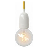 E40-fitting van porselein — Wit