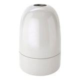 E40-fitting van porselein — Wit