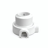 Porseleinen wandstopcontact met sokkel (set) — Frans 2P+T 16 A / Wit / 2 uitgangen
