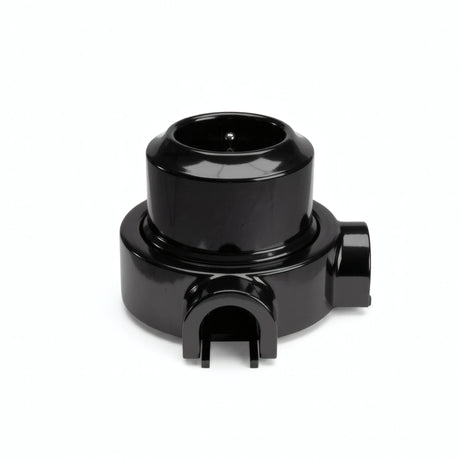 Porseleinen wandstopcontact met sokkel (set) — Frans 2P+T 16 A / Zwart / 2 uitgangen