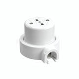 Porseleinen wandstopcontact met sokkel (set) — Italiaans 2P+T 10/16 A / Wit / 1 uitgang
