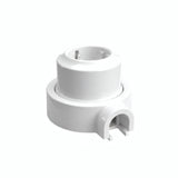 Porseleinen wandstopcontact met sokkel (set) — Schuko 2P+T 16 A / Wit / 1 uitgang