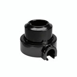 Porseleinen wandstopcontact met sokkel (set) — Schuko 2P+T 16 A / Zwart / 1 uitgang