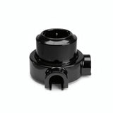 Porseleinen wandstopcontact met sokkel (set) — Schuko 2P+T 16 A / Zwart / 2 uitgangen