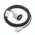 Minispot GU10 met stekker, afwerking mat wit