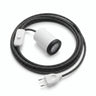 Minispot GU10 met stekker, afwerking mat wit