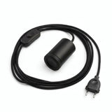 Minispot GU10 met stekker, afwerking zwart