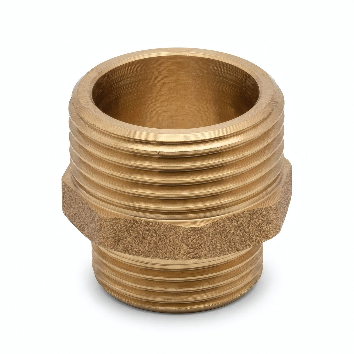 Verloopnippel van messing - productfoto op witte achtergrond 4