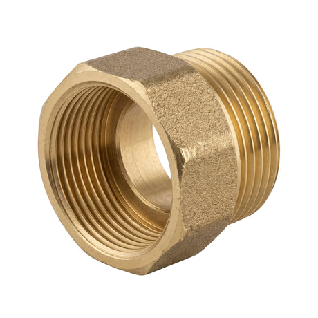 Mof gelijk man-vrouw van messing CW617N BSP - isometrische weergave 3/4