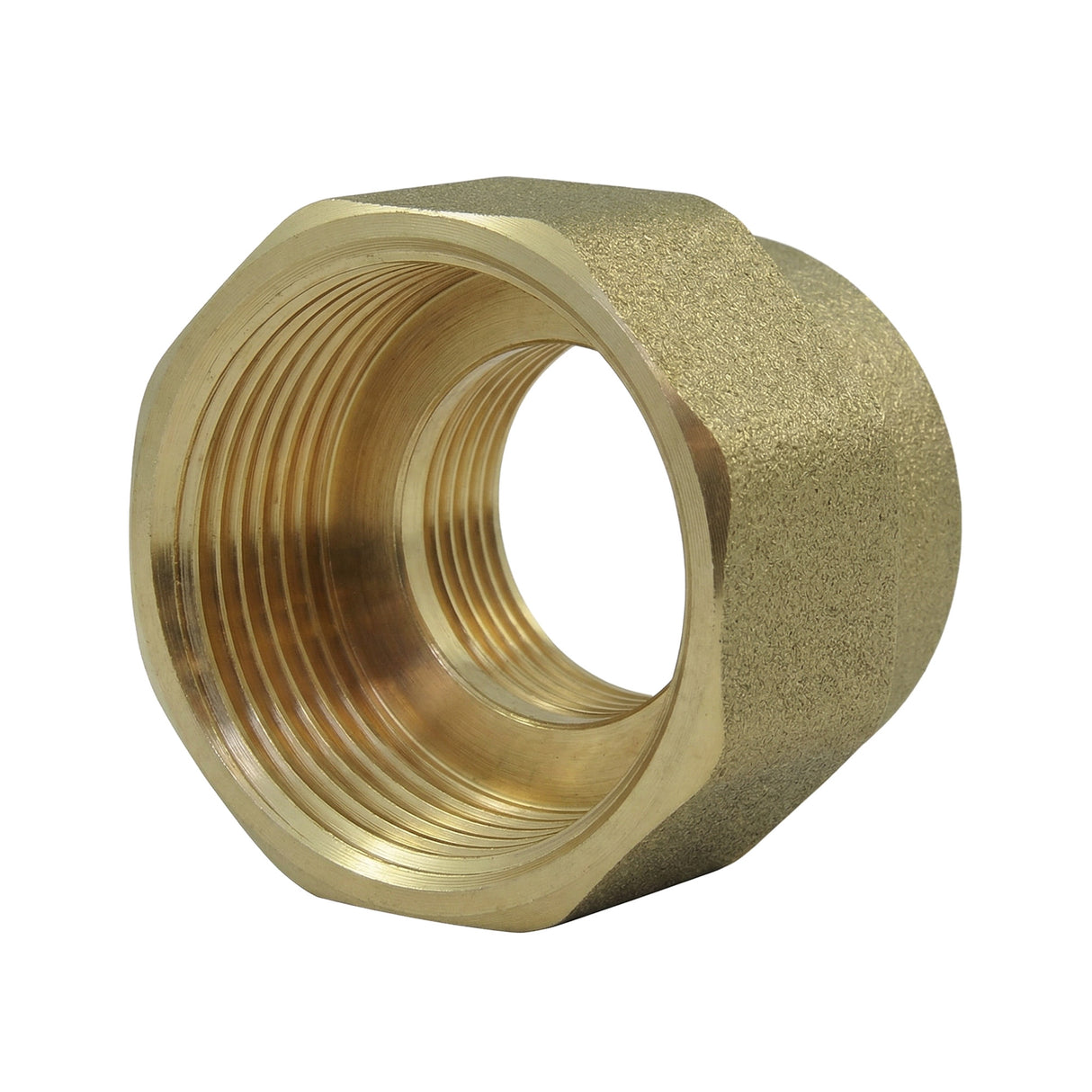 Mof reductie vrouwelijke-vrouwelijke van messing CW617N BSP - zijaanzicht