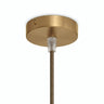 Cilindrische mini-plafondkap van metaal, Ø 83 mm — 1 centrale opening / Conisch thermoplast / Satijn brons