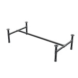 Onderstel voor salontafel, H-frame, gietijzer en staal Ø 34 mm, 132 × 66 cm, hoogte 32 cm