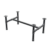 Onderstel voor salontafel, H-frame, gietijzer en staal Ø 42 mm, 106 × 61 cm, hoogte 44 cm