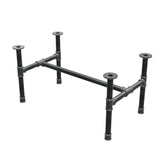 Onderstel voor salontafel, H-frame, gietijzer en staal Ø 42 mm, 106 × 61 cm, hoogte 54 cm