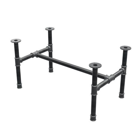 Onderstel voor salontafel, H-frame, gietijzer en staal Ø 42 mm, 106 × 61 cm, hoogte 54 cm