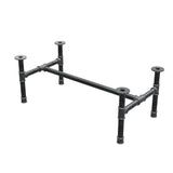 Onderstel voor salontafel, H-frame, gietijzer en staal Ø 42 mm, 116 × 61 cm, hoogte 44 cm