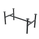 Onderstel voor salontafel, H-frame, gietijzer en staal Ø 42 mm, 116 × 61 cm, hoogte 54 cm