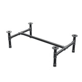 Onderstel voor salontafel, H-frame, gietijzer en staal Ø 42 mm, 116 × 71 cm, hoogte 34 cm