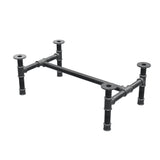 Onderstel voor salontafel, H-frame, gietijzer en staal Ø 42 mm, 96 × 57 cm, hoogte 34 cm