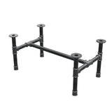 Onderstel voor salontafel, H-frame, gietijzer en staal Ø 42 mm, 96 × 57 cm, hoogte 44 cm