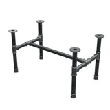 Onderstel voor salontafel, H-frame, gietijzer en staal Ø 42 mm, 96 × 57 cm, hoogte 54 cm