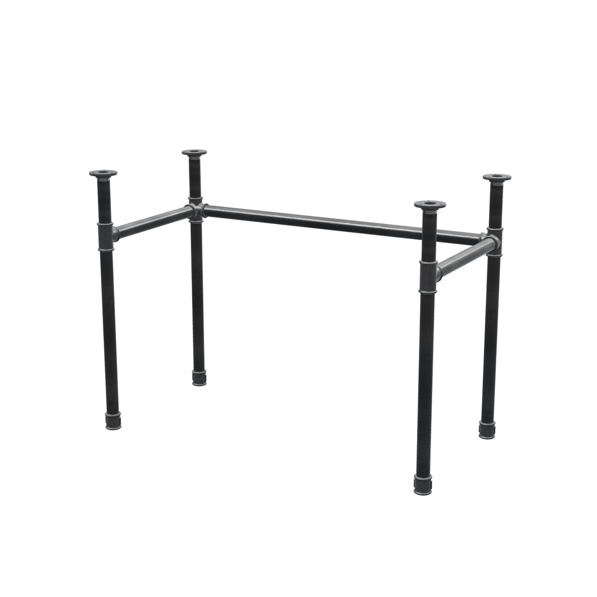 Onderstel voor bureau, U-frame, gietijzer en staal Ø 34 mm, 102 × 52 cm, hoogte 72 cm