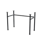 Onderstel voor bureau, U-frame, gietijzer en staal Ø 34 mm, 102 × 52 cm, hoogte 72 cm
