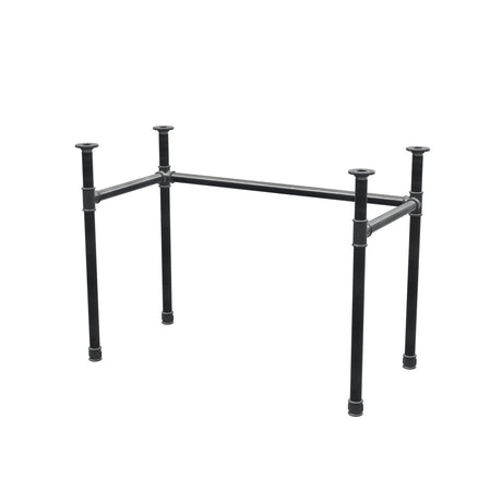 Onderstel voor bureau, U-frame, gietijzer en staal Ø 34 mm, 102 × 52 cm, hoogte 72 cm