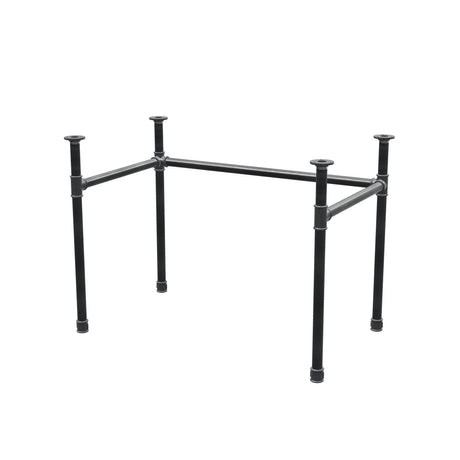 Onderstel voor bureau, U-frame, gietijzer en staal Ø 34 mm, 102 × 62 cm, hoogte 72 cm