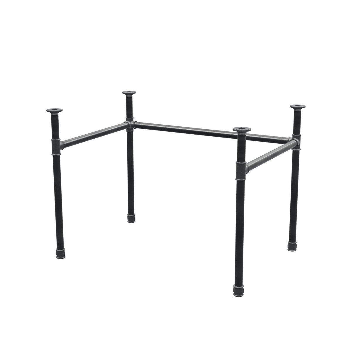 Onderstel voor bureau, U-frame, gietijzer en staal Ø 34 mm, 102 × 72 cm, hoogte 72 cm