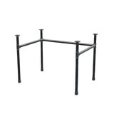 Onderstel voor bureau, U-frame, gietijzer en staal Ø 34 mm, 102 × 72 cm, hoogte 72 cm