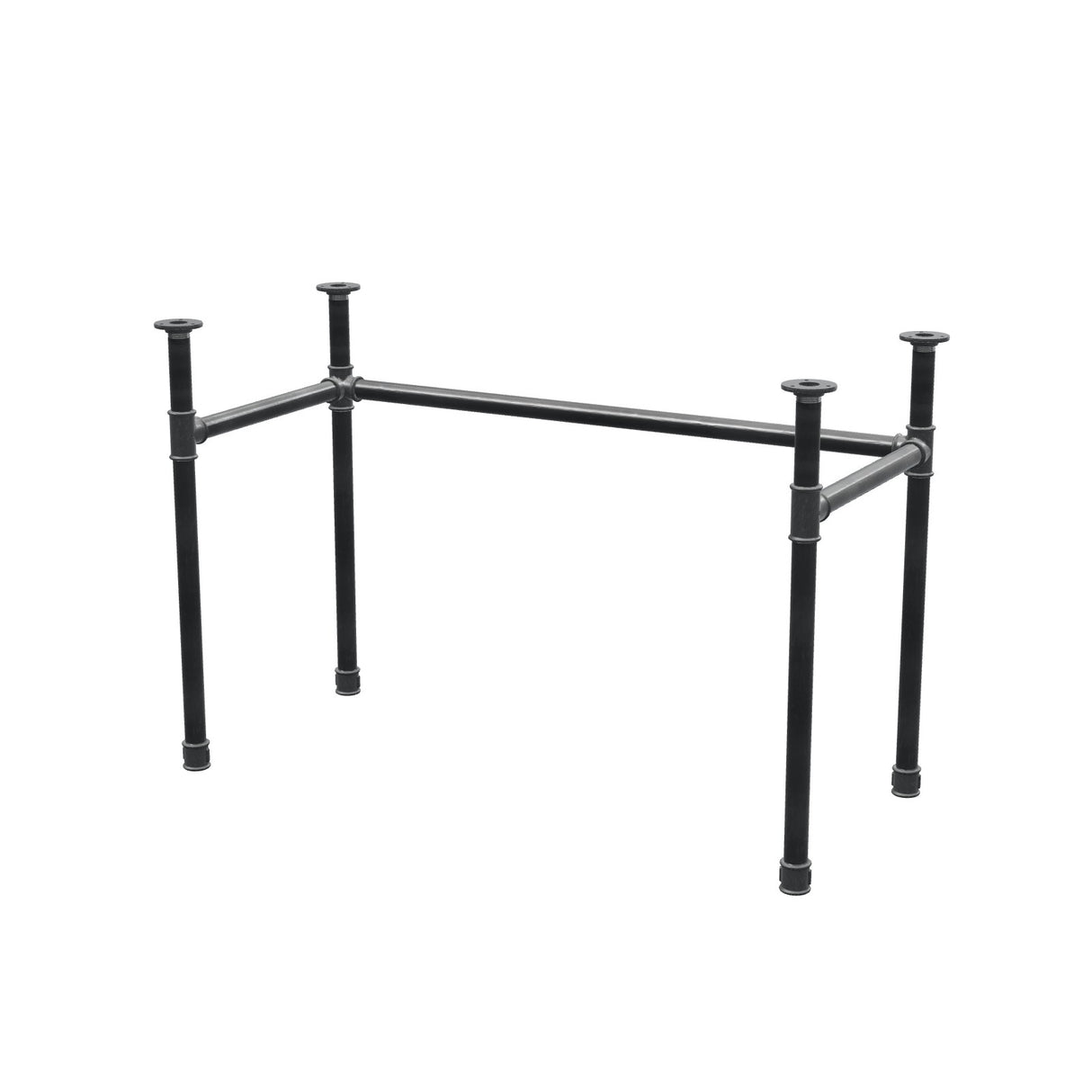 Onderstel voor bureau, U-frame, gietijzer en staal Ø 34 mm, 112 × 52 cm, hoogte 72 cm
