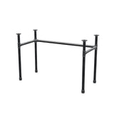 Onderstel voor bureau, U-frame, gietijzer en staal Ø 34 mm, 112 × 52 cm, hoogte 72 cm